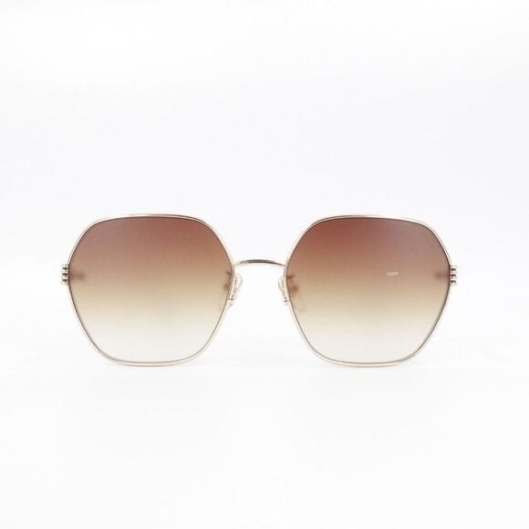 Gucci GG1285 Square Sunglasses Gold Brown OS - Picture 14 of 16